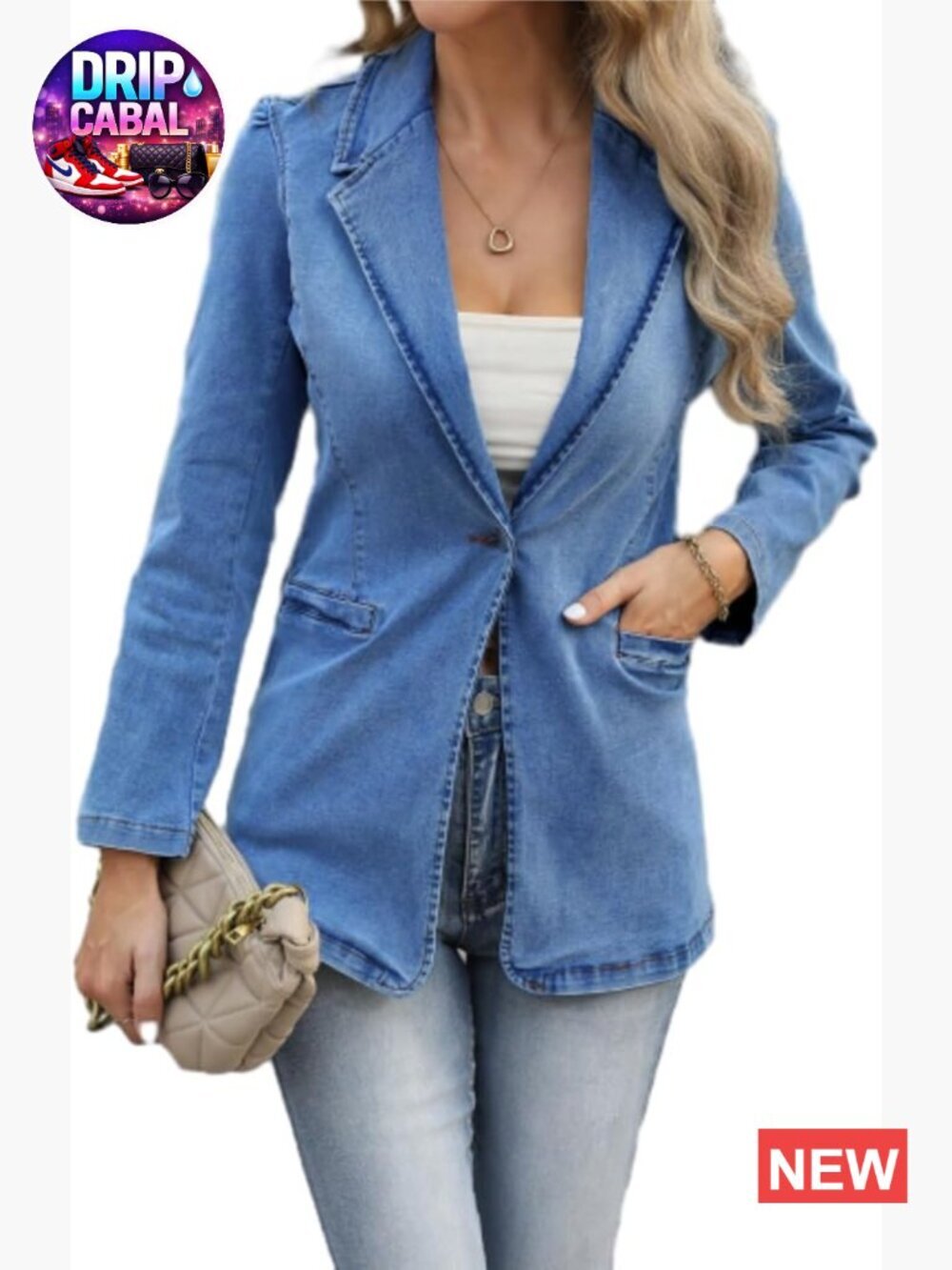 women's denim jacket casual cropped jean jacket fall outfits oversized trendy